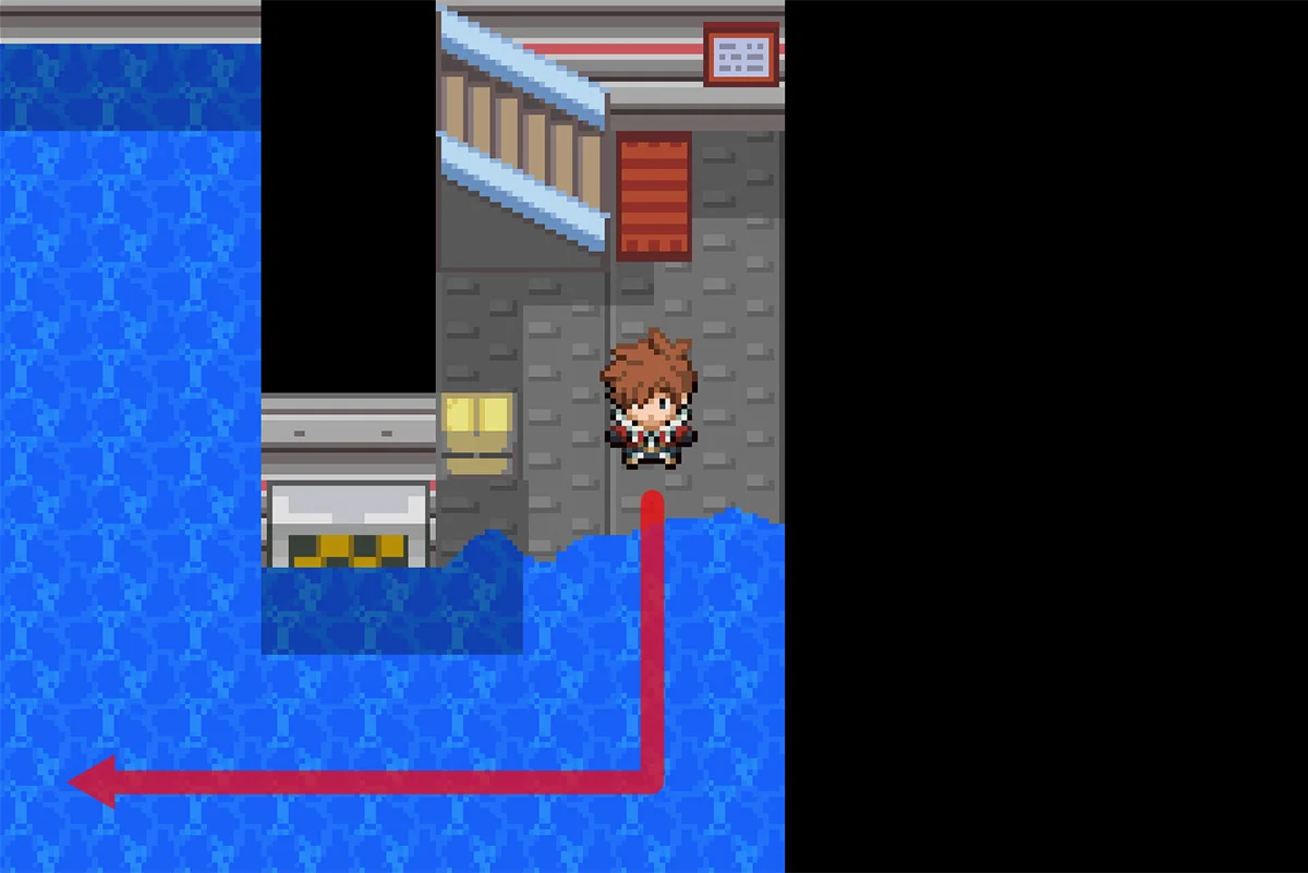 물 위에서 파도타기