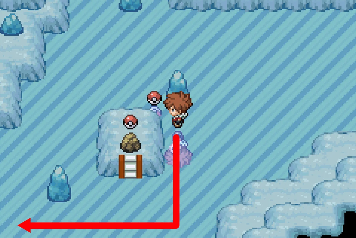 동굴 남쪽 끝으로 이동