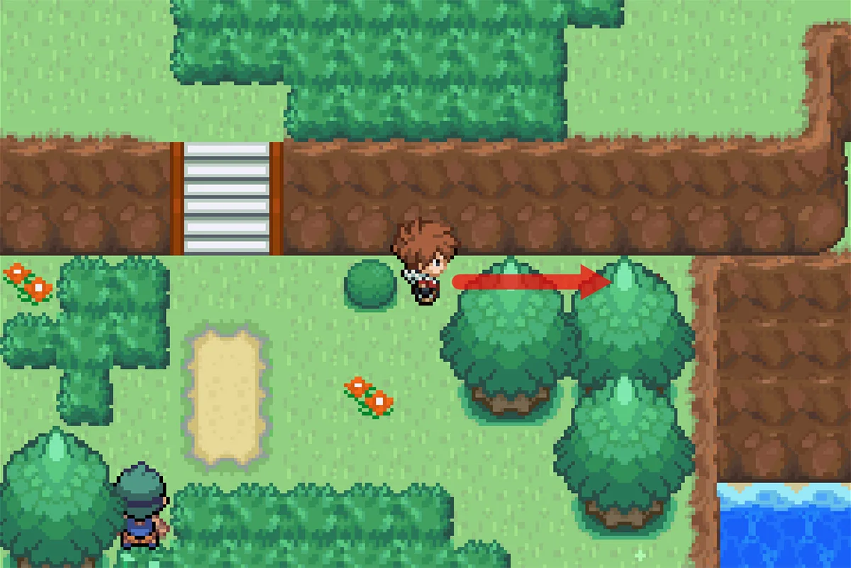 17번 도로 태양의돌, 나무 뒤에 숨겨져 있음