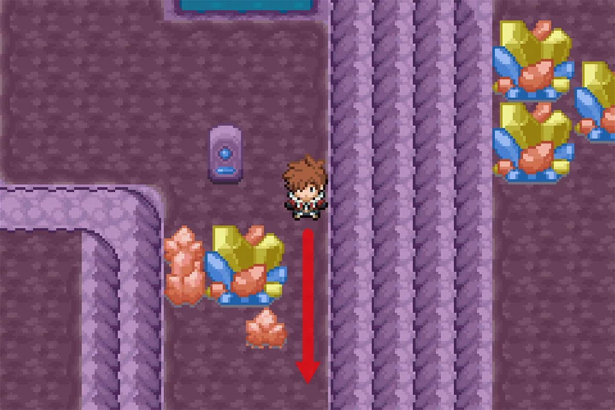 동굴 남쪽으로 이동