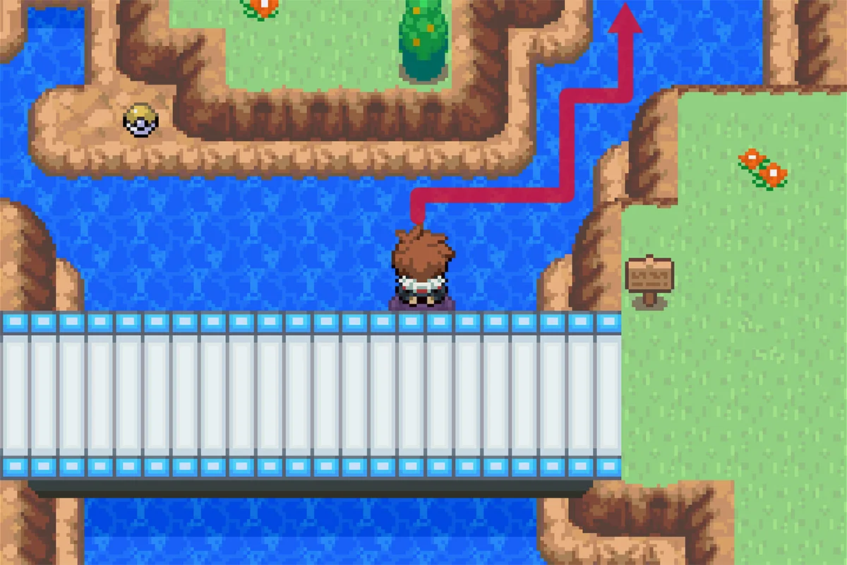 좁은 물길 통로