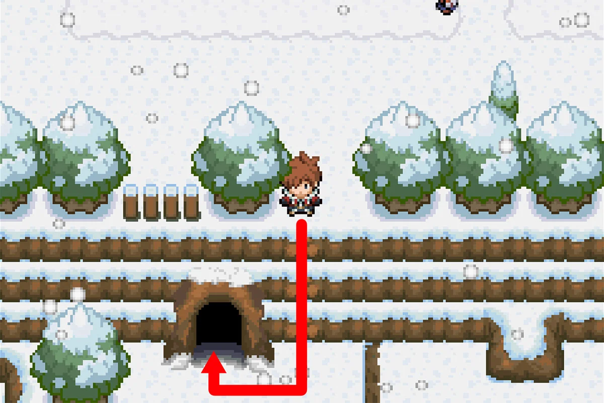 얼음동굴 입구로 가는 길