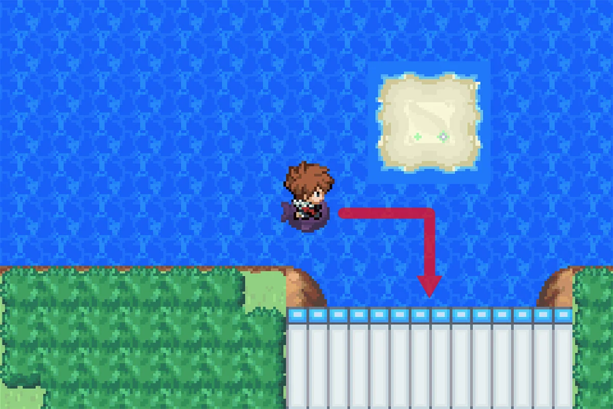 다리 아래로 이어지는 길