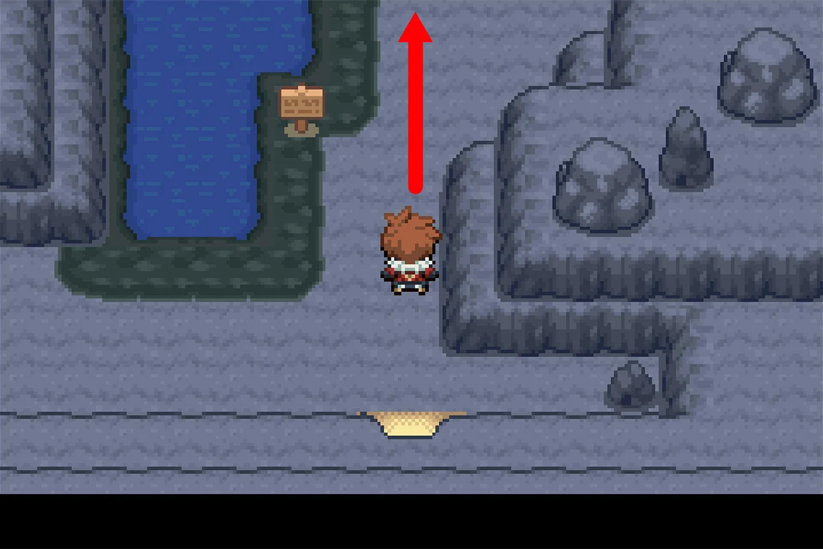 구역 북쪽 끝으로 가는 길