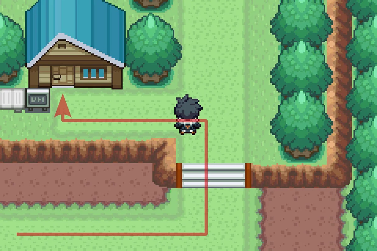 타미간 여관에 접근.