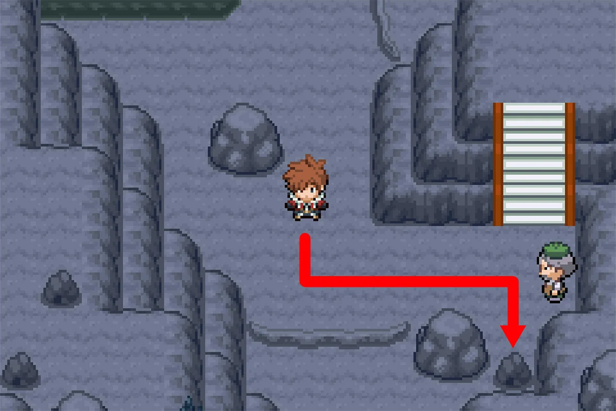 바위 속에 숨겨진 어둠의돌의 정확한 위치