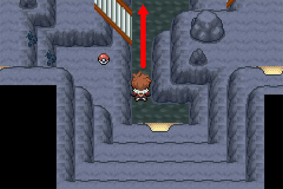 동굴 북쪽 끝으로 가는 길