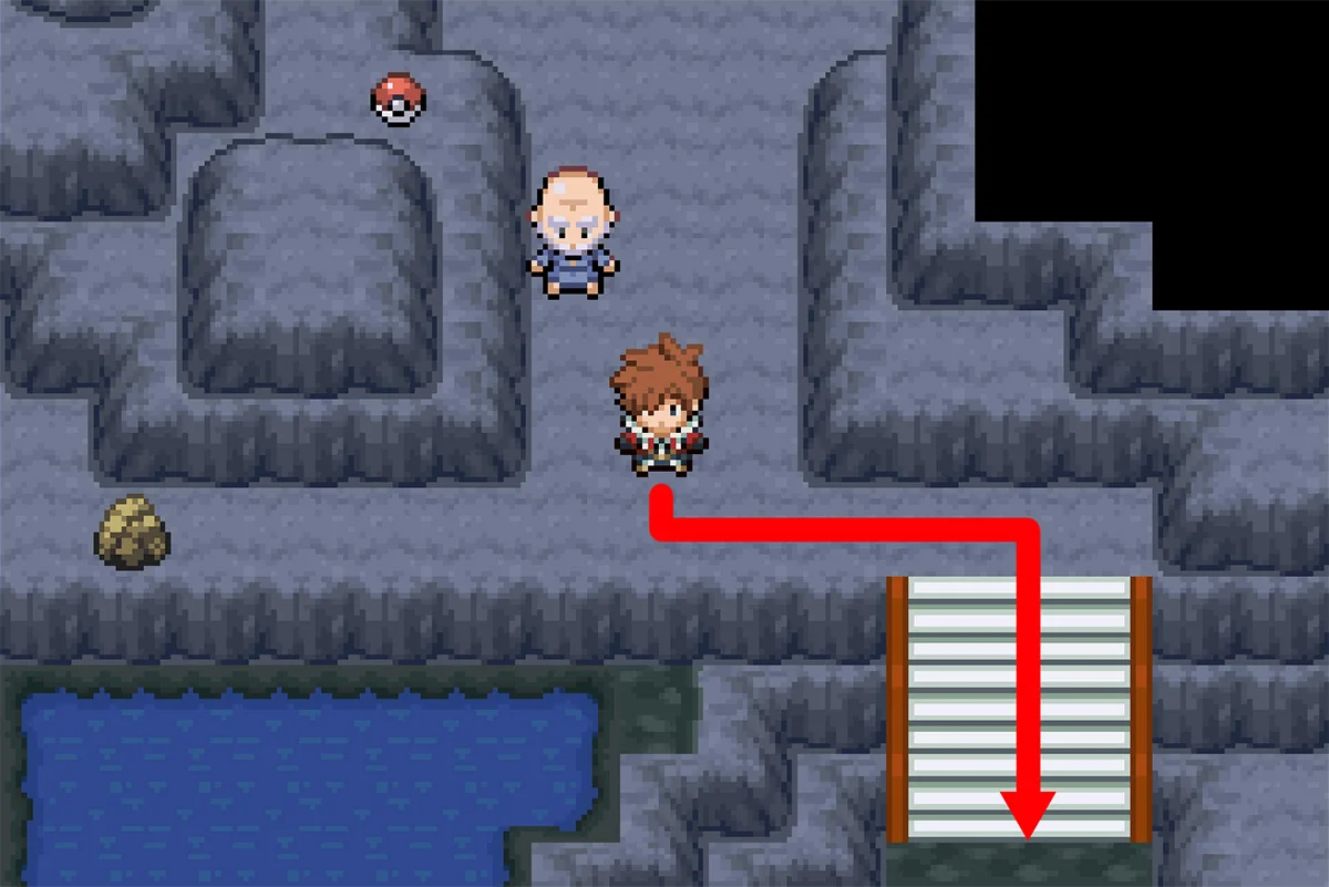 갈림길에서 남쪽으로 이동