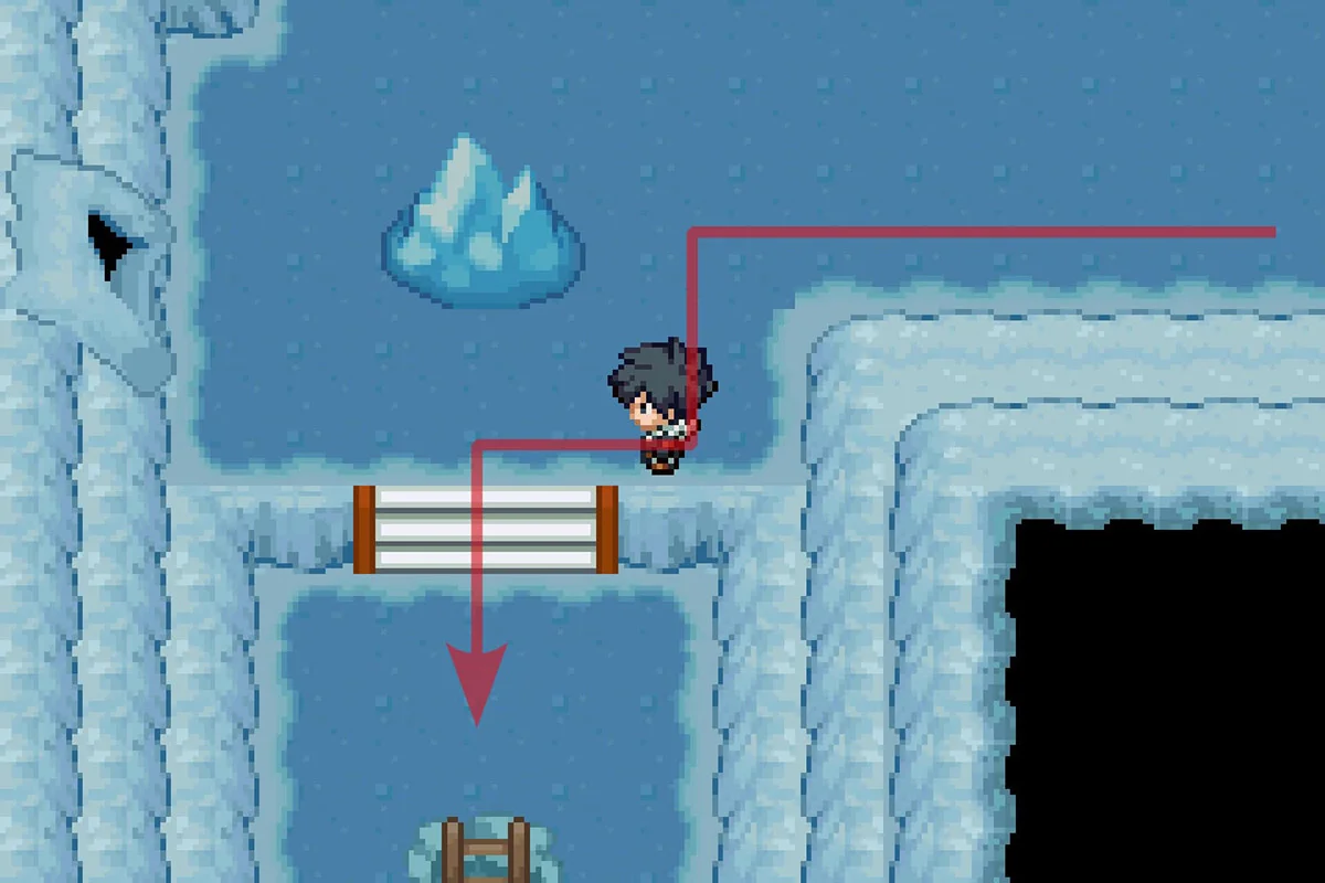 Going to the lower floor. / Pokémon Unbound