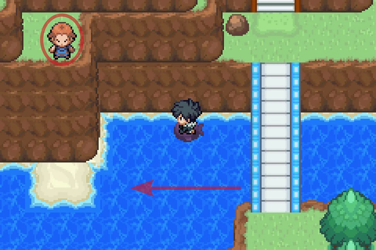 Approaching Mega Trainer Almuth. / Pokémon Unbound