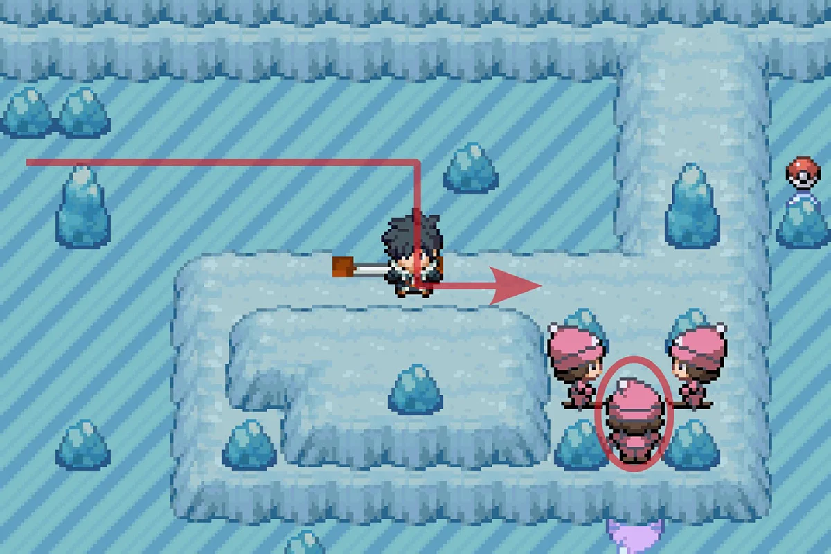 Approaching Mega Trainer Lily. / Pokémon Unbound