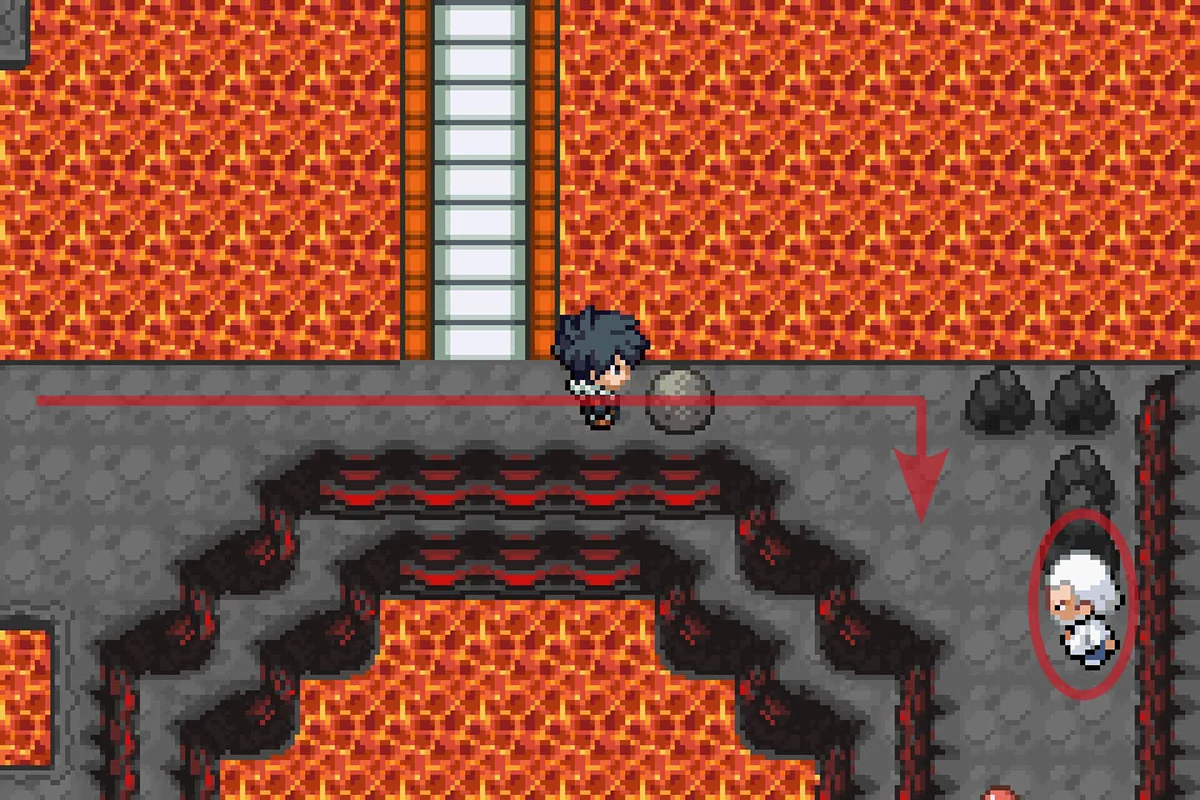 Approaching Mega Trainer Yale. / Pokémon Unbound