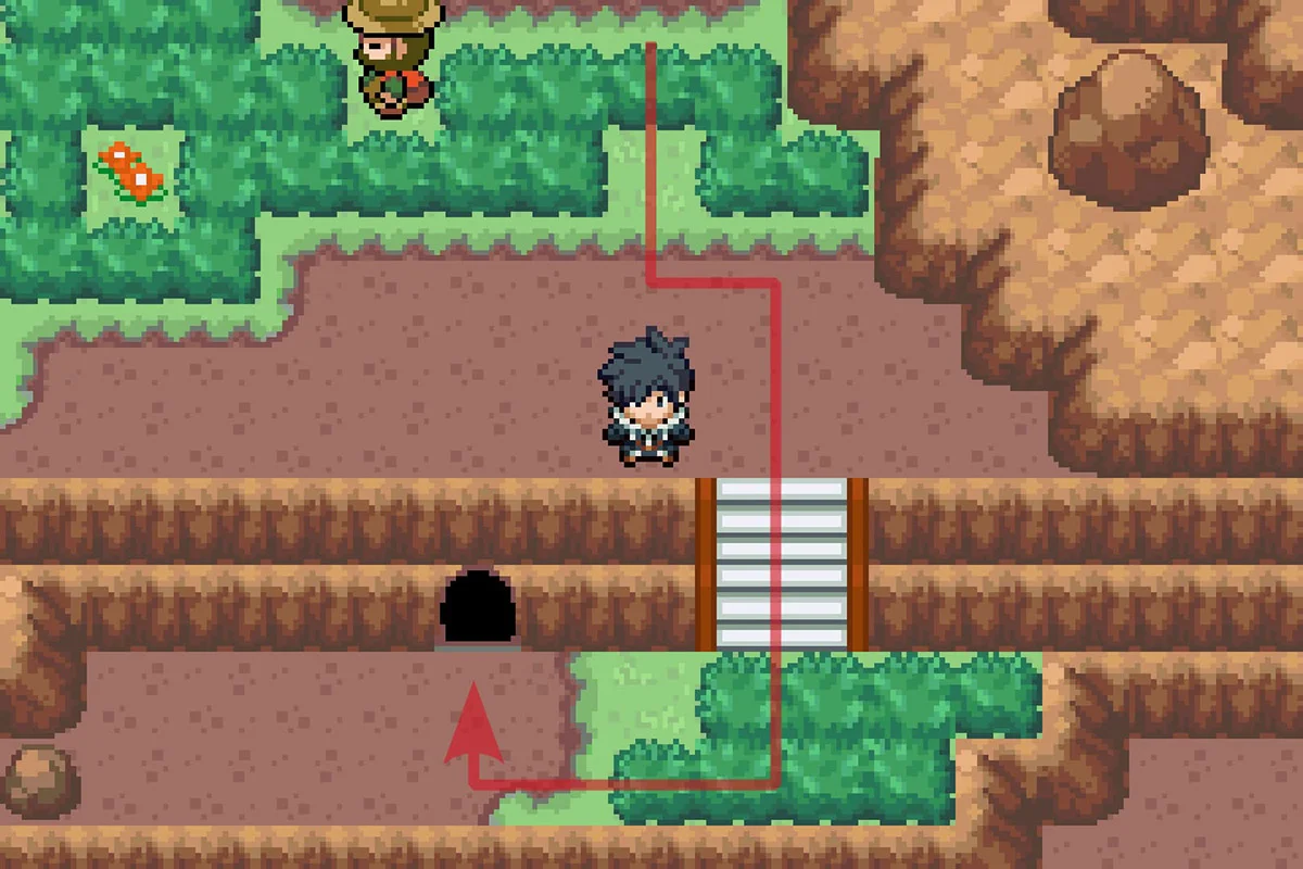 Entering Cliff Cave. / Pokémon Unbound
