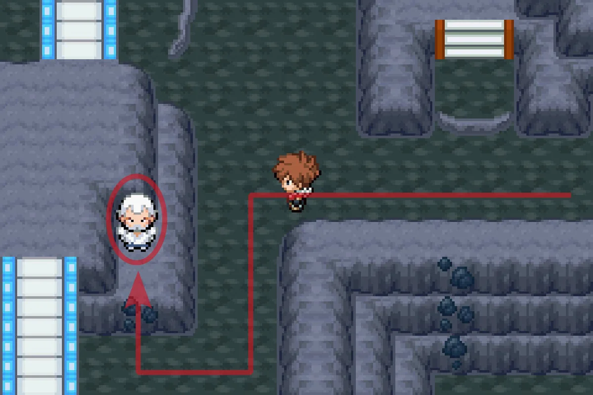 Approaching Mega Trainer Aloysius. / Pokémon Unbound