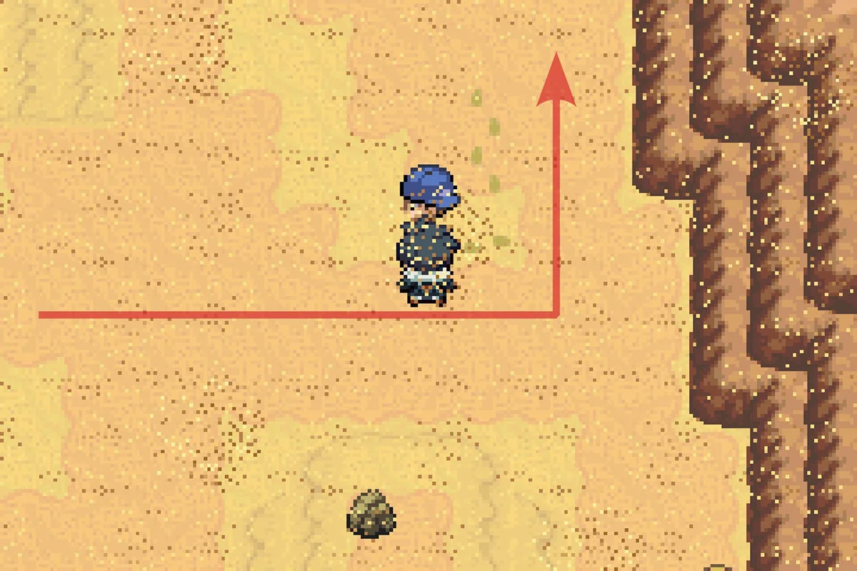 Going north when the path east runs out. / Pokémon Unbound