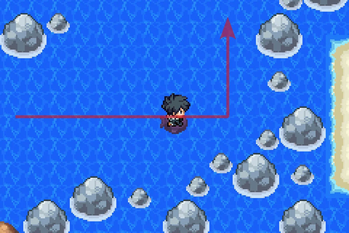 Going north when the path east gets blocked. / Pokémon Unbound