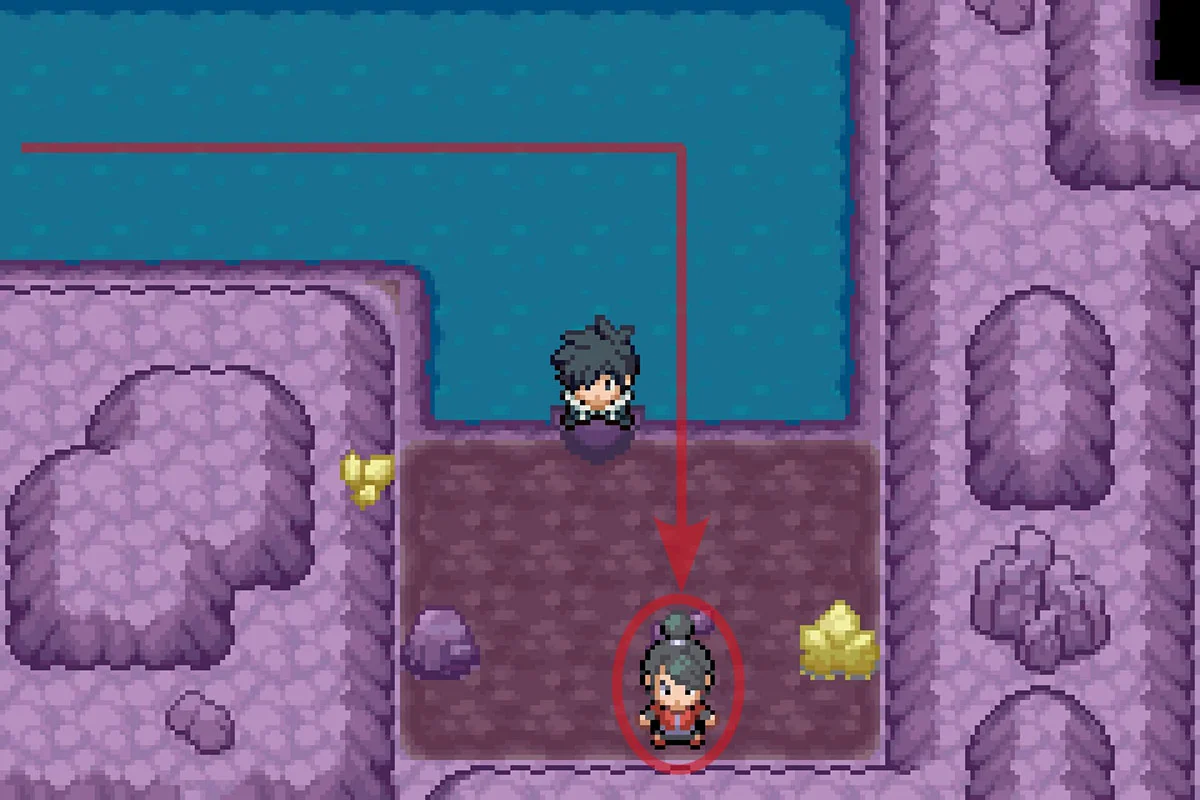 Finding Mega Trainer Krystal at the end of the path. / Pokémon Unbound