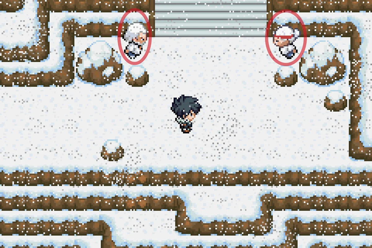 Approaching Mega Trainers Sterling and Portia. / Pokémon Unbound