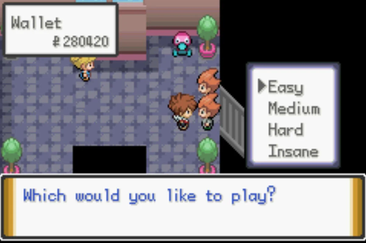 The Safari Zone has difficulty settings / Pokémon Unbound