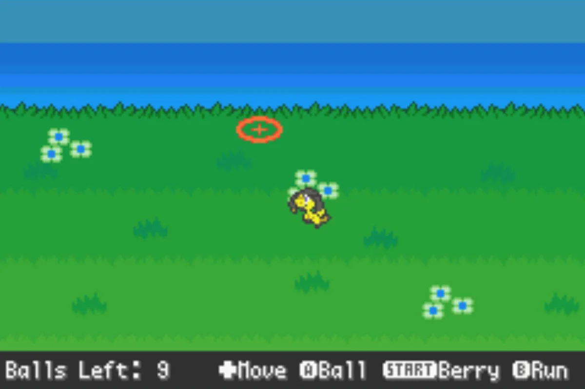 You move the target in order to catch moving Pokemon / Pokémon Unbound