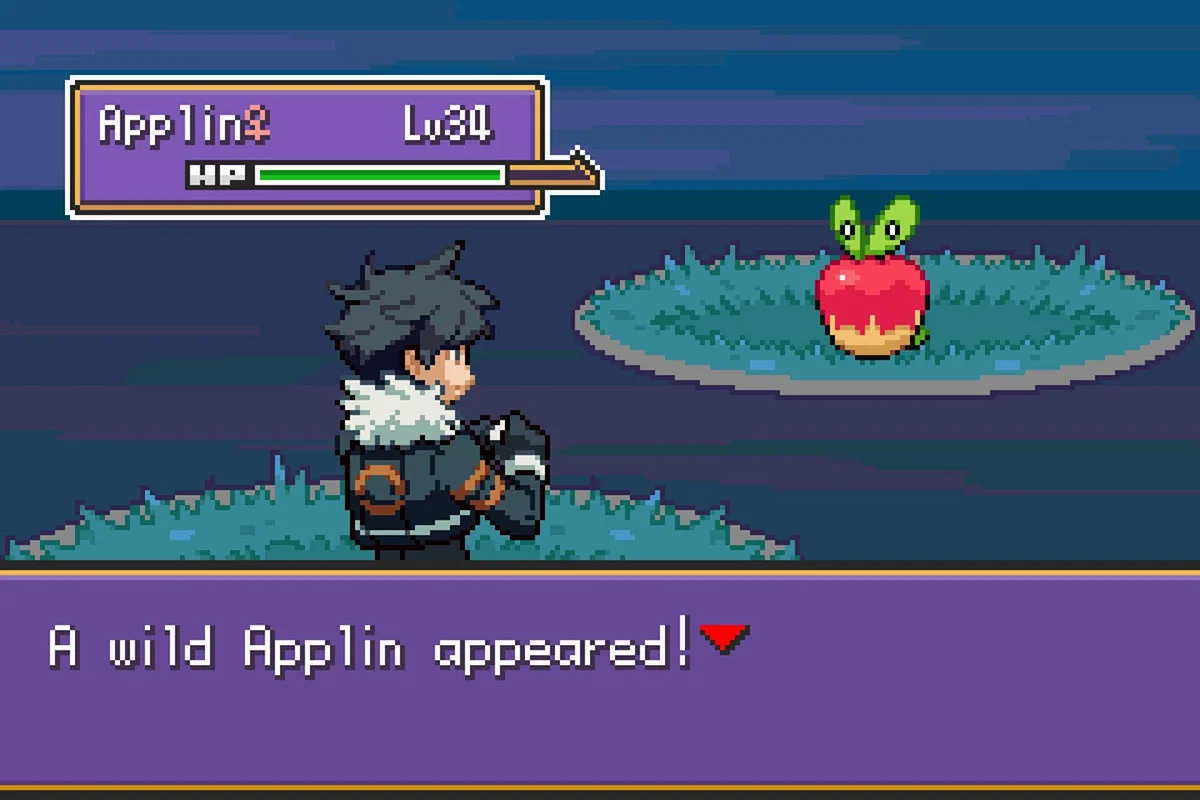 8세대 과사삭벌레(Applin)와의 만남.