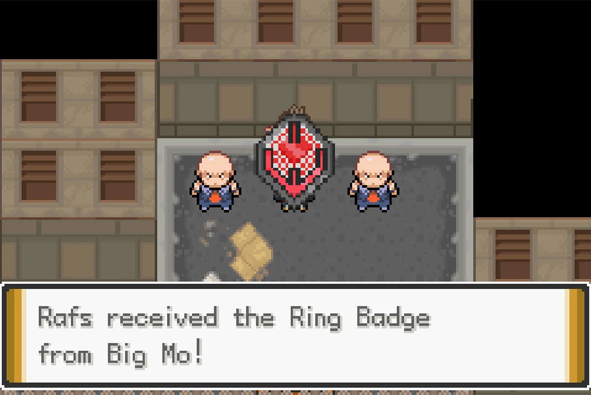 Obtaining the Ring Badge / Pokémon Unbound