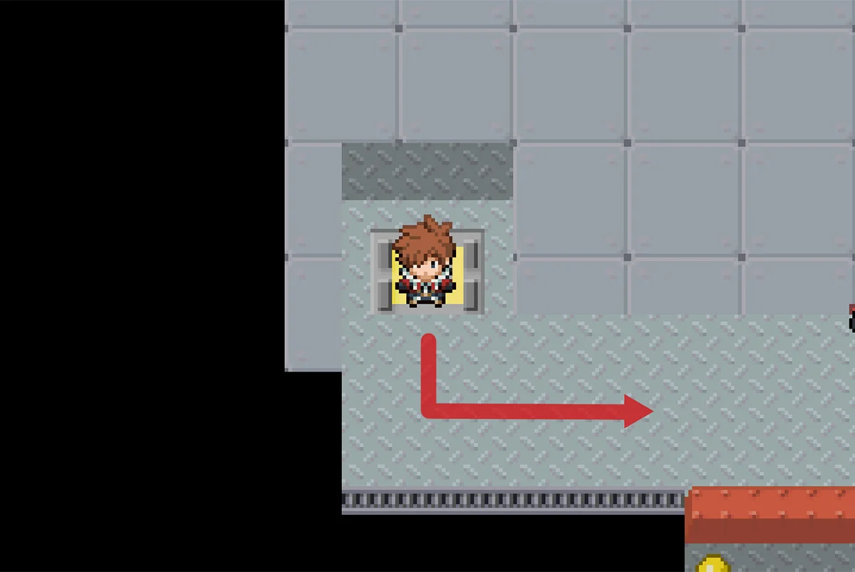 Path going back to the platform / Pokémon Unbound