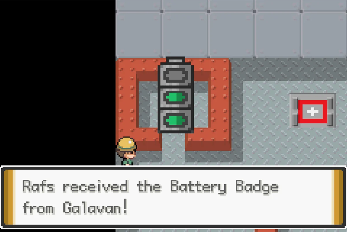Obtaining the Battery Badge / Pokémon Unbound