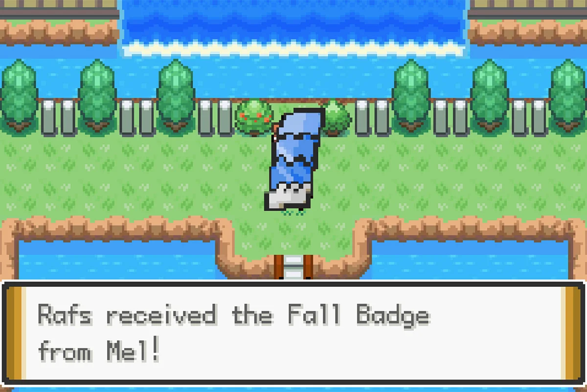 Obtaining the Fall Badge / Pokémon Unbound
