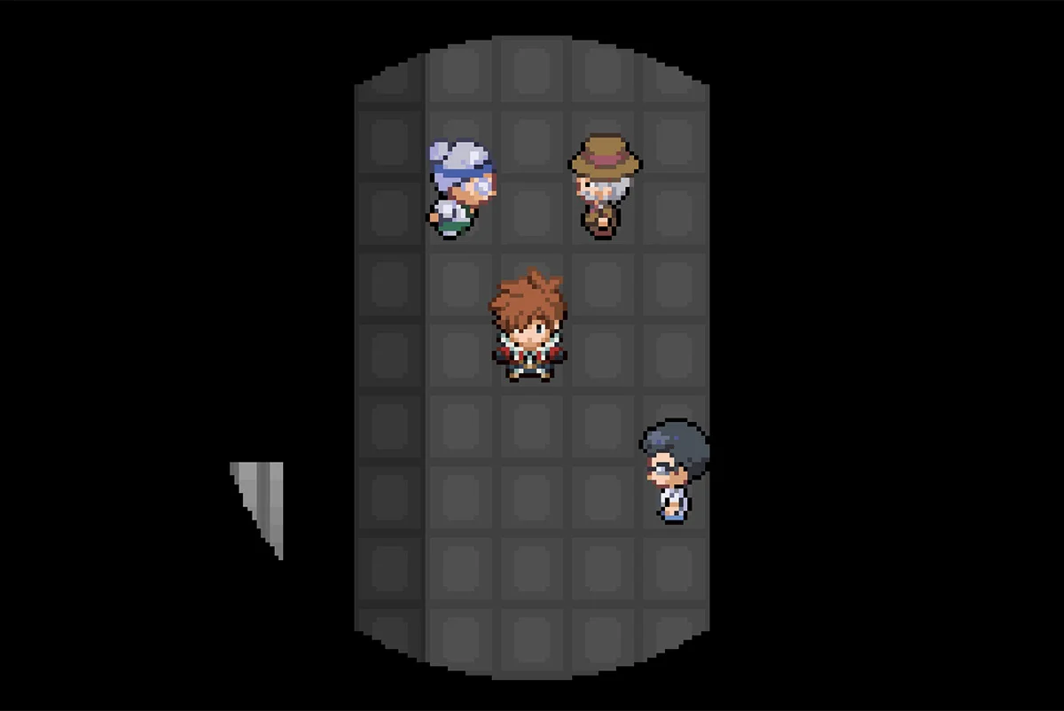 Exact locations of Trainer battles 2 and 3 / Pokémon Unbound