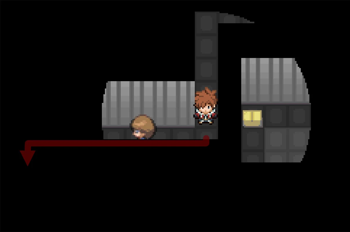 Hiding space in the wall / Pokémon Unbound