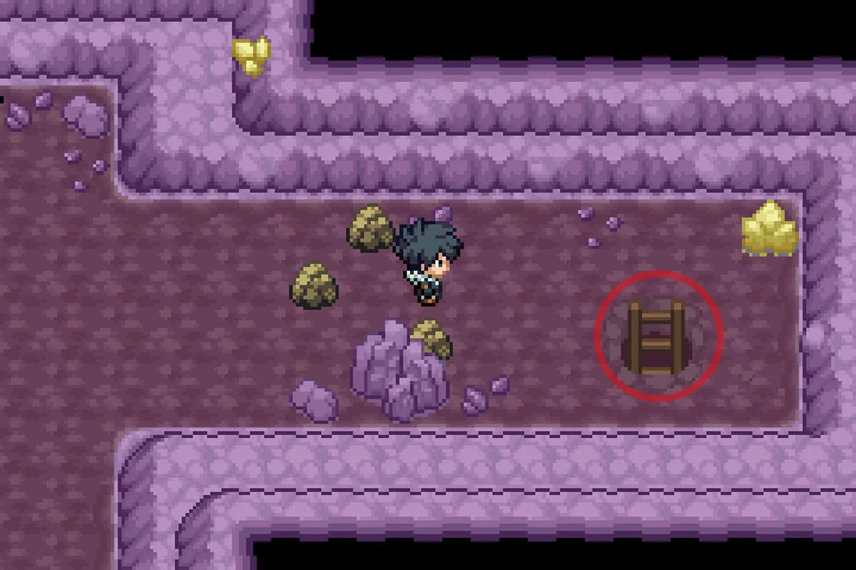 사다리를 타고 내려가기.