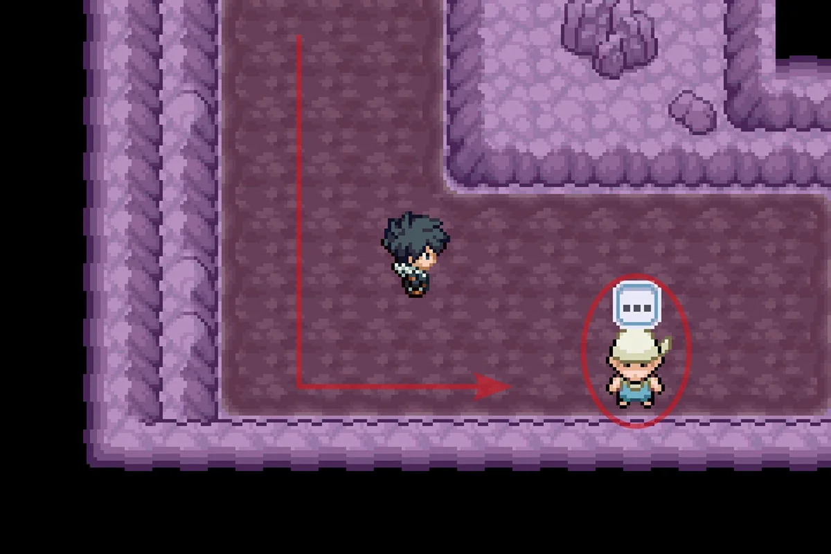 길 끝에 있는 NPC에게 접근.