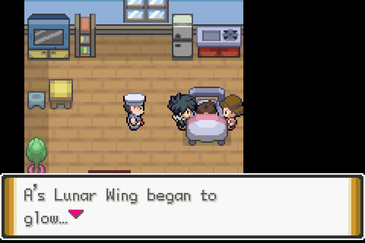 초승달날개를 사용하여 아이 깨우기.