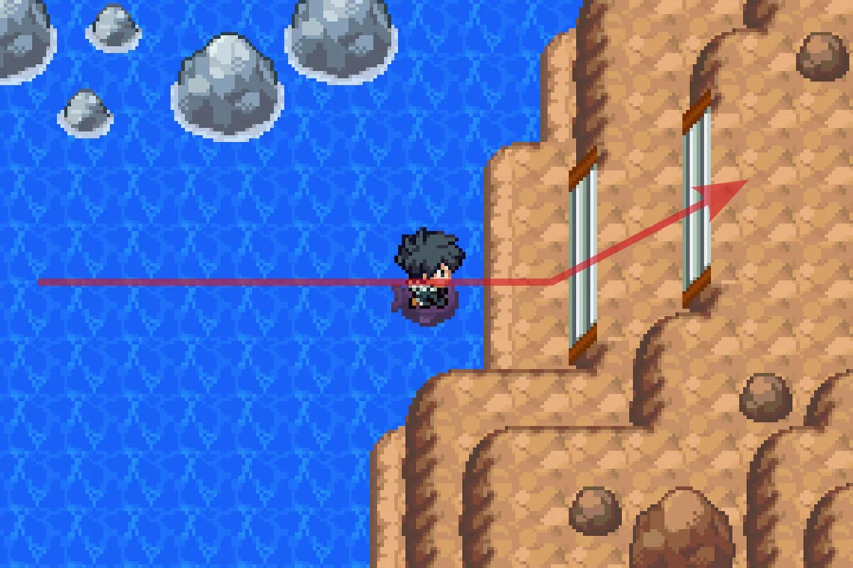 작은 동쪽 섬에 상륙.