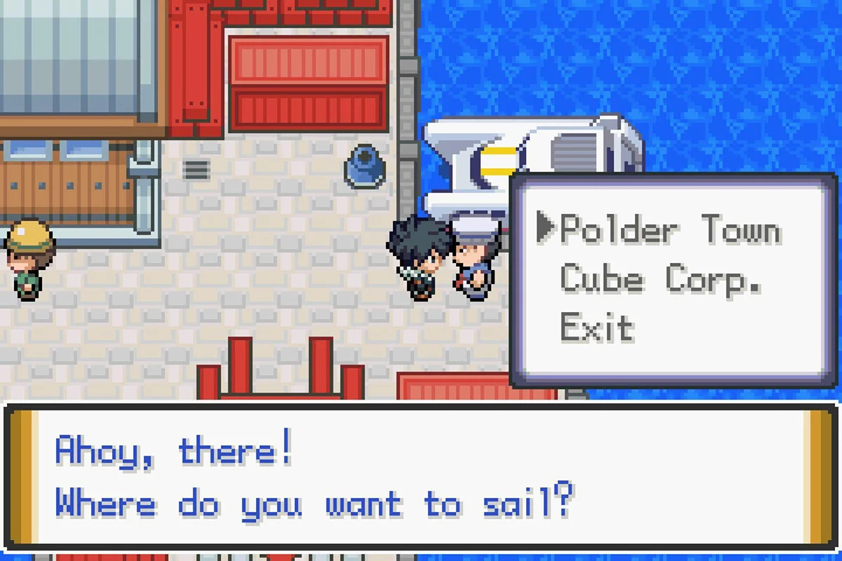 폴더 타운 또는 큐브 코퍼레이션으로 항해.