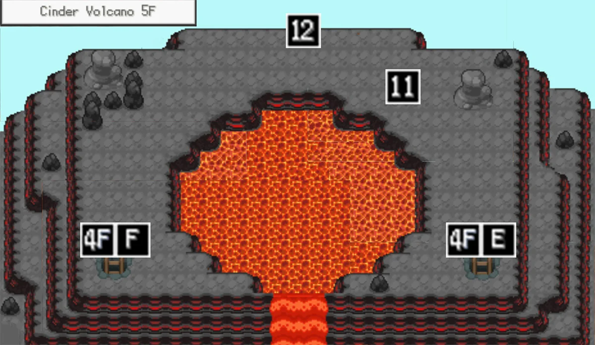 Cinder Volcano 5F map