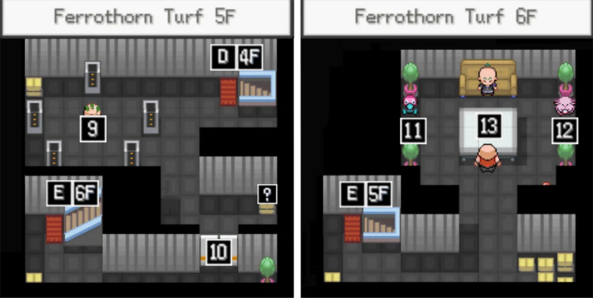 너트령 구역 5층 + 6층 지도
