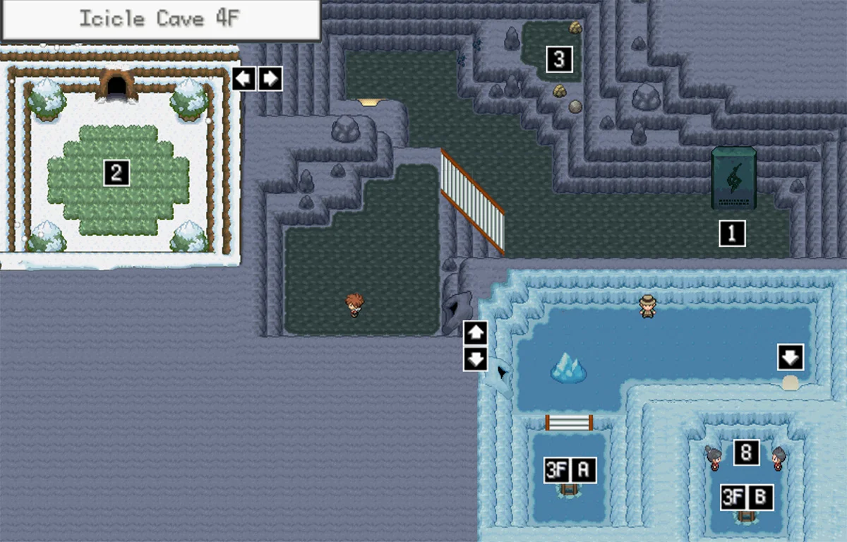 Icicle Cave 4F Map