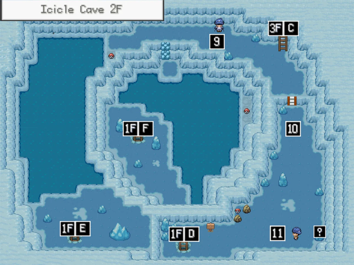 Icicle Cave 2F Map