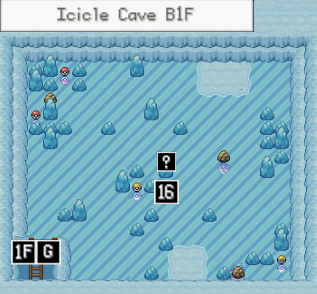 Icicle Cave B1F Map