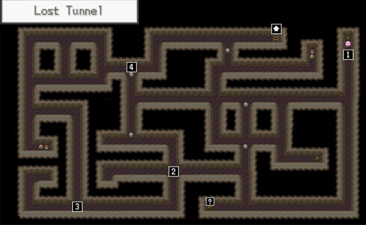 Lost Tunnel map