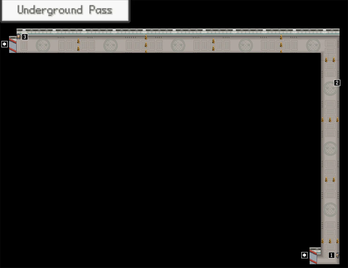 지하 통로 지도 / 포켓몬스터 언바운드