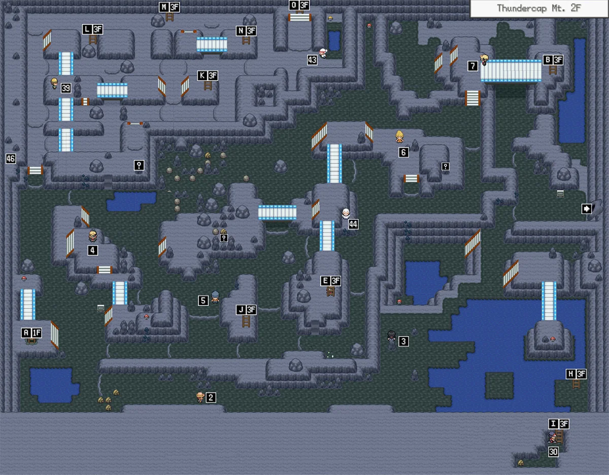 썬더캡 산 2층 지도