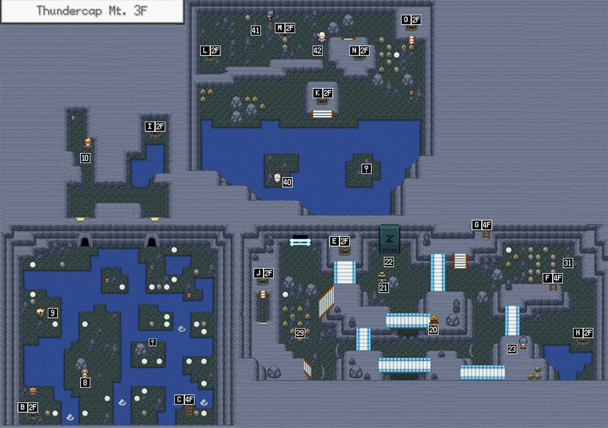 썬더캡 산 3층 지도