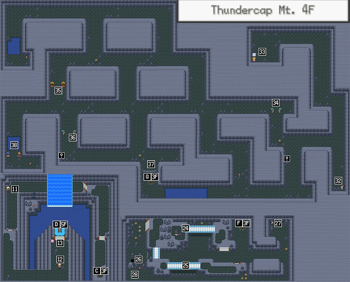 썬더캡 산 4층 지도
