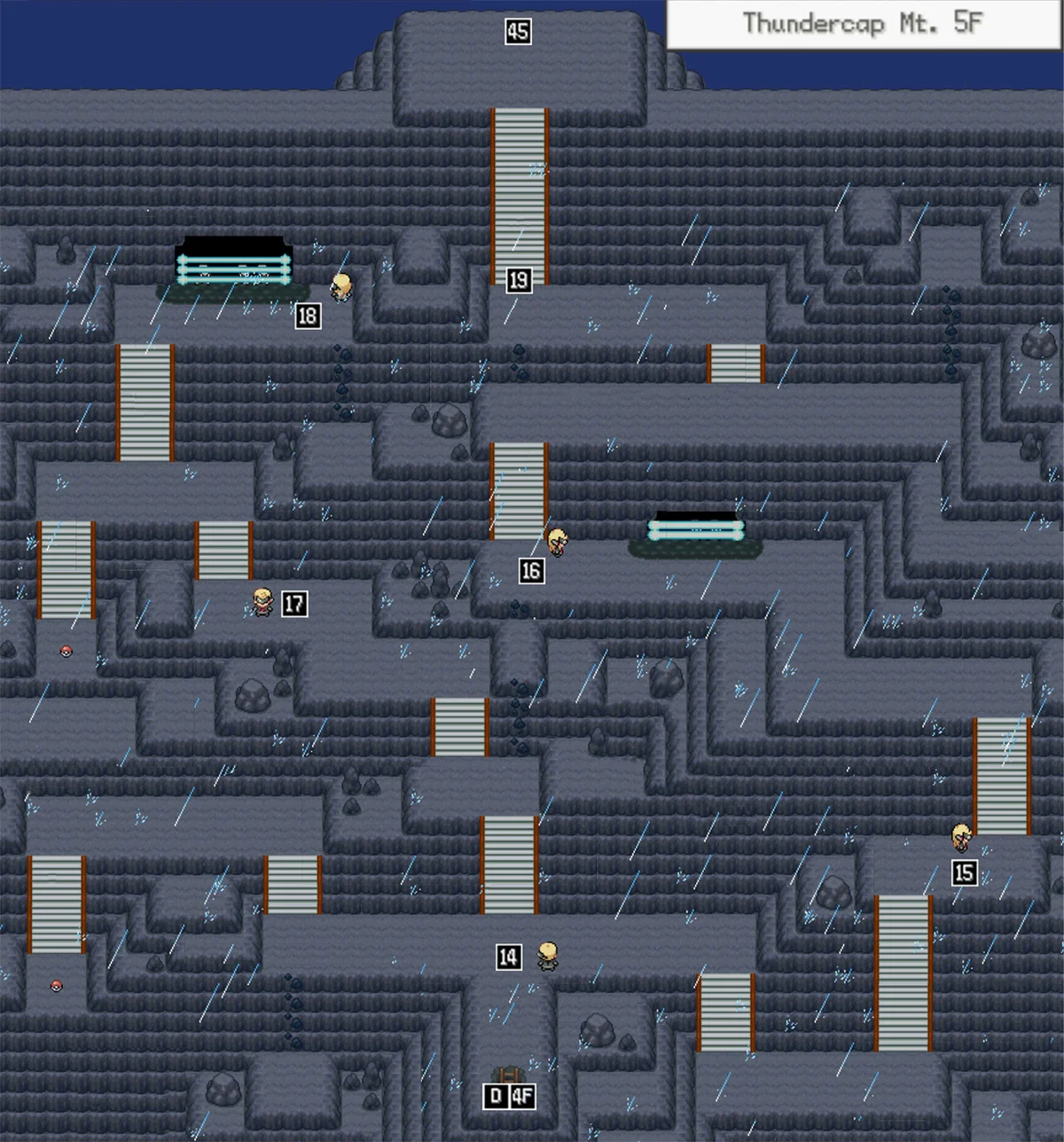 썬더캡 산 5층 지도