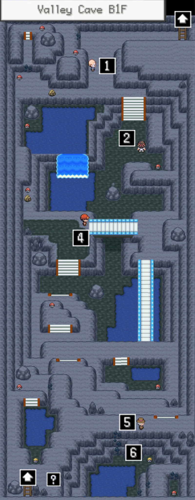 밸리 케이브 지하 1층 지도