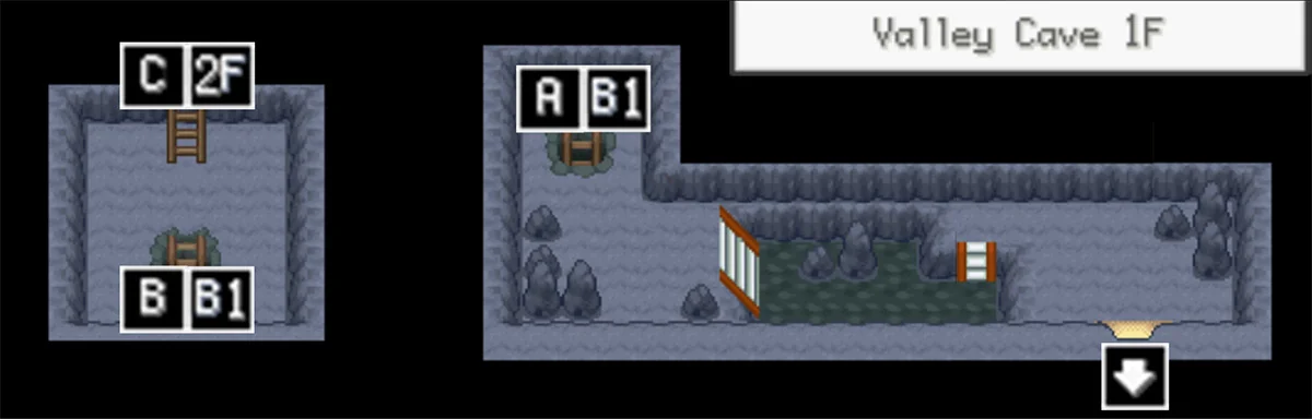 밸리 케이브 1층 지도
