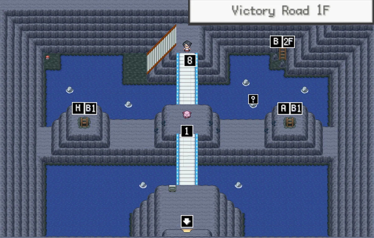 챔피언로드 1층 지도